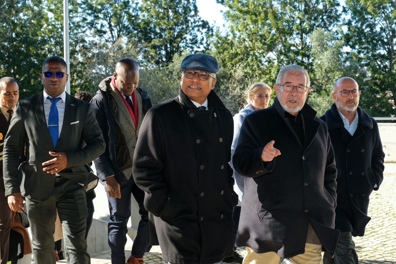 Imagem do PCMO na visita com o Presidente da Republica de Cabo Verde 
