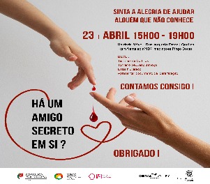 Dádiva de sangue, duas mãos a tocarem uma na outra