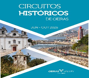 Circuitos Históricos em Oeiras com fundo azul
