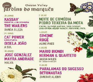 Cartaz Festival Jardins do Marquês 2025