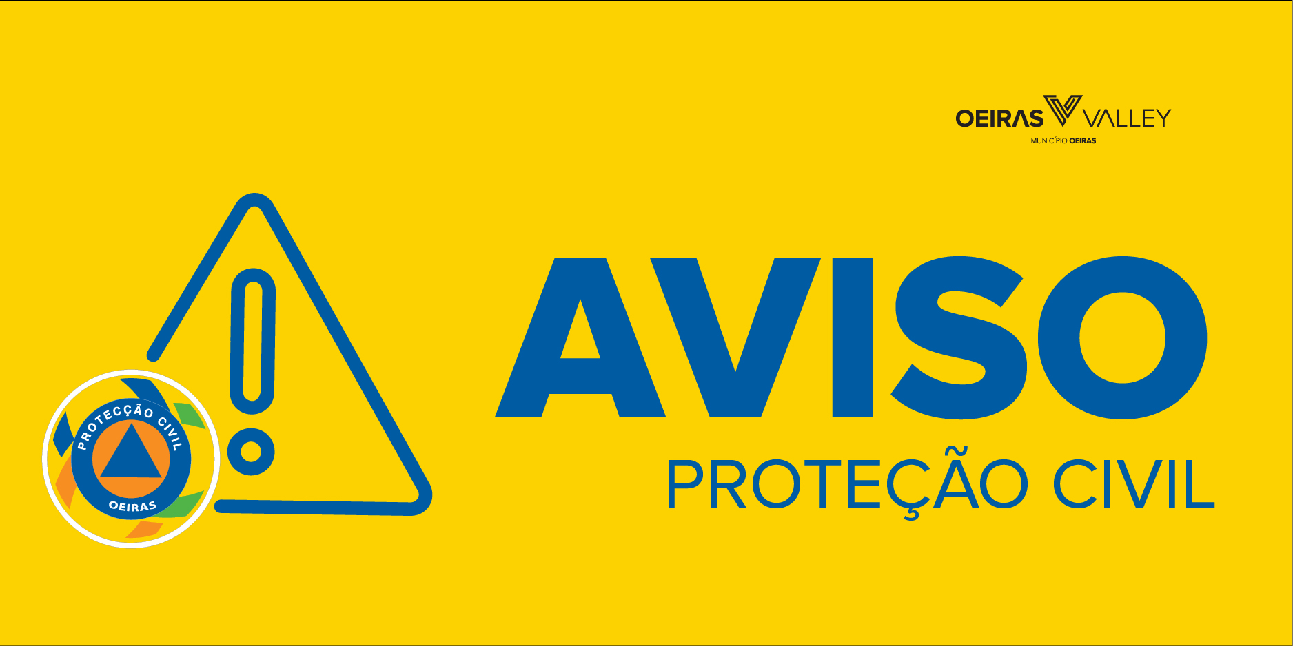 loghotipo da protecao civil num fundo amarelo
